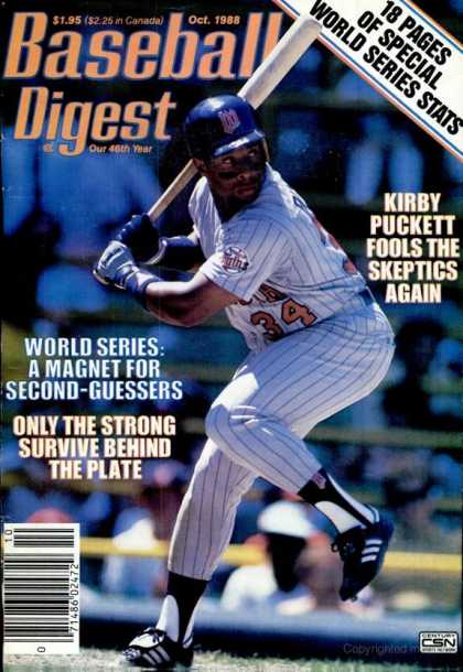 Baseball Digest - October 1988