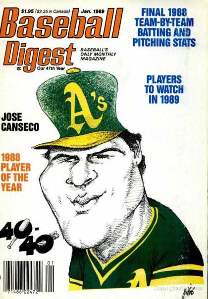 Baseball Digest - January 1989