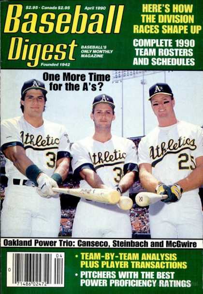 Baseball Digest - April 1990
