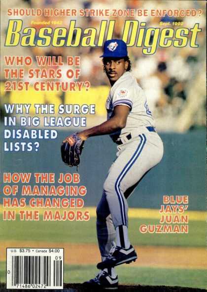Baseball Digest - September 1992