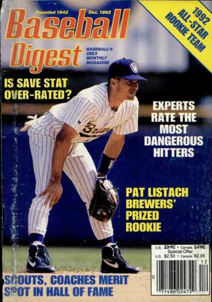 Baseball Digest - December 1992