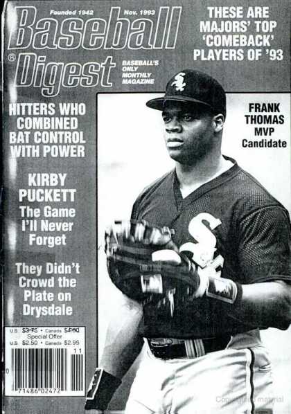 Baseball Digest - November 1993