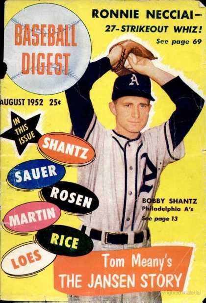 Baseball Digest - August 1952