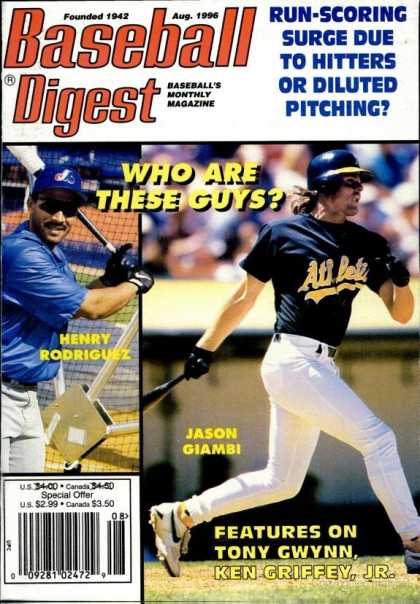 Baseball Digest - August 1996