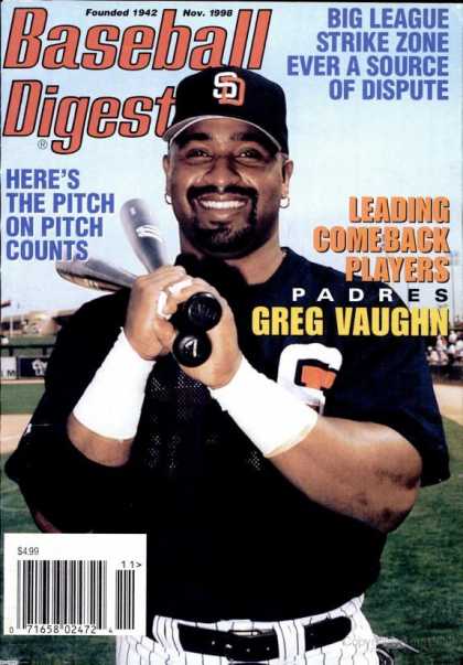 Baseball Digest - November 1998