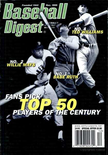 Baseball Digest - December 1999