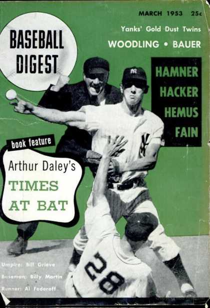 Baseball Digest - March 1953