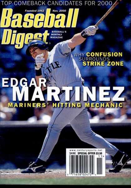 Baseball Digest - November 2000