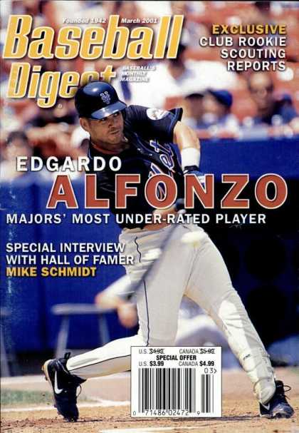 Baseball Digest - March 2001