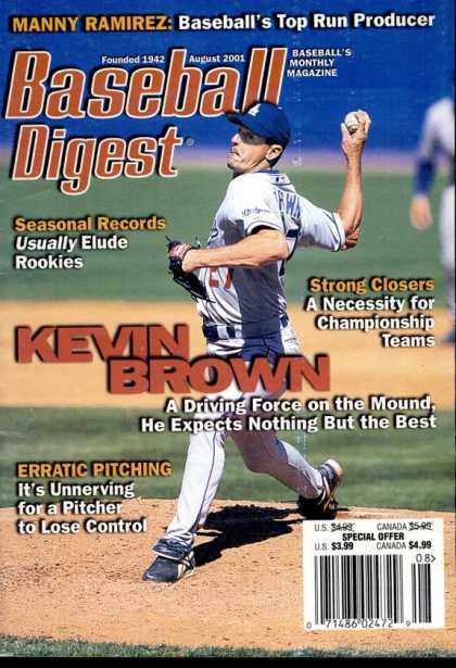 Baseball Digest - August 2001