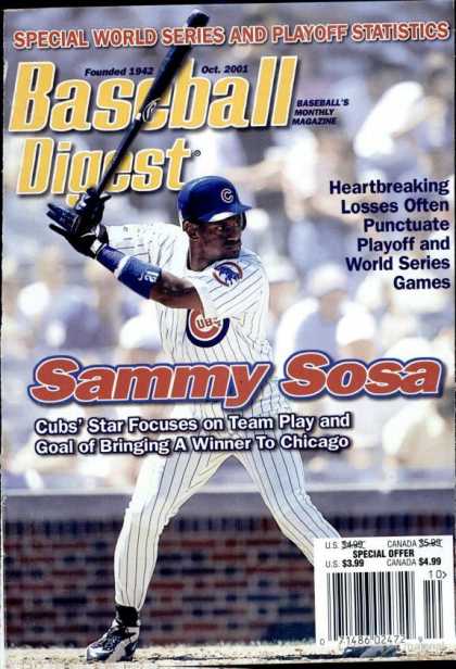 Baseball Digest - October 2001