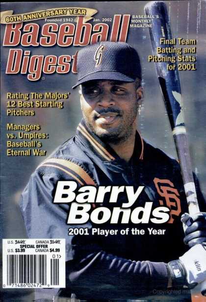 Baseball Digest - January 2002