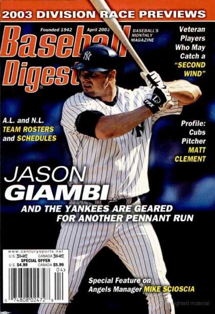 Baseball Digest - April 2003