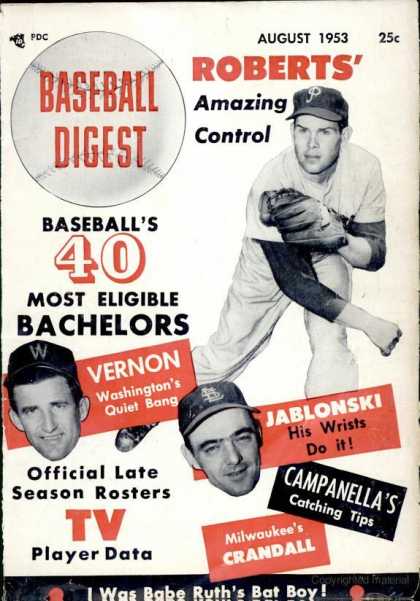 Baseball Digest - August 1953
