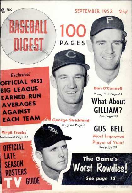 Baseball Digest - September 1953