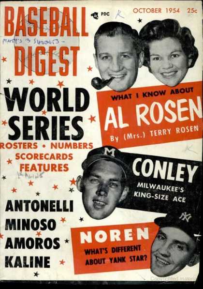 Baseball Digest - October 1954