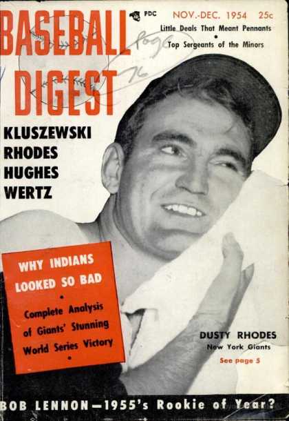 Baseball Digest - November 1954