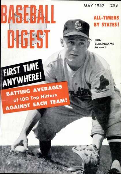Baseball Digest - May 1957