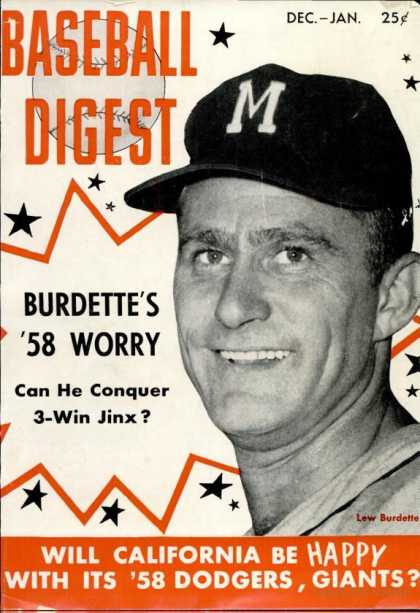 Baseball Digest - December 1957