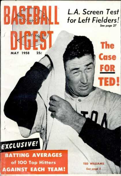 Baseball Digest - May 1958