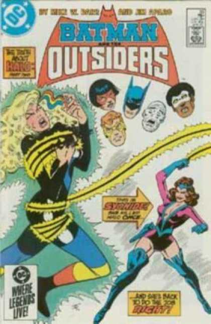 Batman and the Outsiders 20 - Dc - Legends - Mask - Faces - Approved By The Comics Code Authority - Jim Aparo
