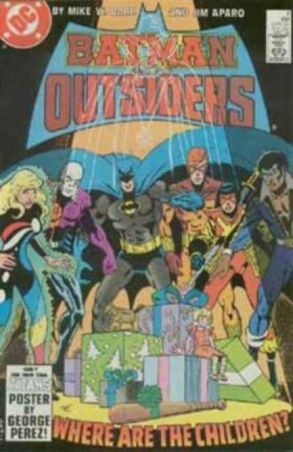 Batman and the Outsiders 8 - Gifts - Where Are The Children - Baseball Bat - Doll - Green Glow - Jim Aparo