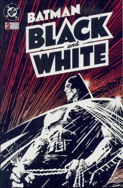 Batman: Black and White 2 - Batman - Black And White - Man - Ropes - Red - Frank Miller