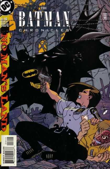 Batman Chronicles 16 - Dark Hero - Female Police Officer - Cold Steel - Man With Burnt Face - Gothic Building - Jason Pearson