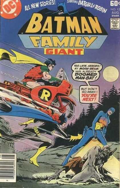 Batman Family 12 - Moon-beam - Motorcycle - Robin - Cape - Man-bat - Jim Aparo
