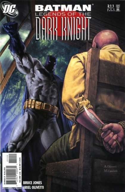Batman: Legends of the Dark Knight 211 - Rope - Chair - Bruce Jones - Dc Comics - Knife