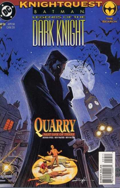 Batman: Legends of the Dark Knight 59 - Bats - Quarry - Legends Of The Dark Knight - Full Moon - People In Yellow Circle - Norm Breyfogle