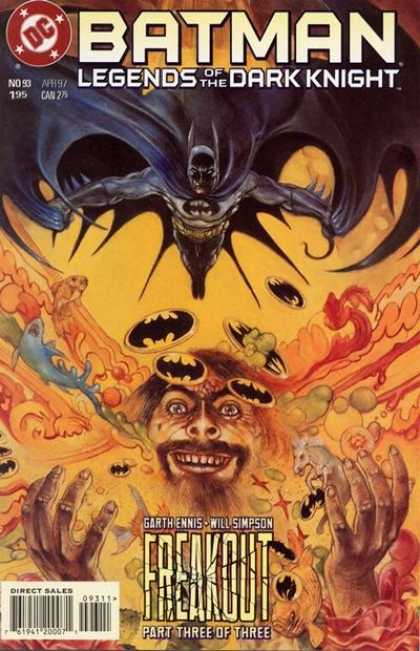 Batman: Legends of the Dark Knight 93 - Bat Signal - Final Issue - Bruce Wayne - Dark Knight - Defeat - William Simpson