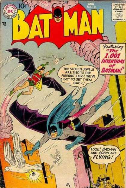 Batman 109 - Golden Age Comics - Robin - Stolen Jewels - Issue 109 - 1001 Inventions - Sheldon Moldoff