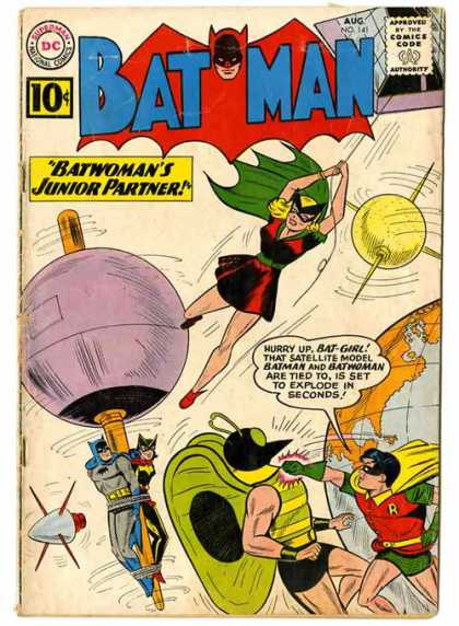 Batman 141 - Robin - Batwoman - Bat-girl - Earth - Satellite Model - Sheldon Moldoff