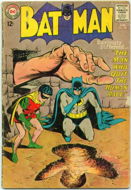 Batman 165 - Giant Hand - Dc - Man - Human Race - Different - Carmine Infantino