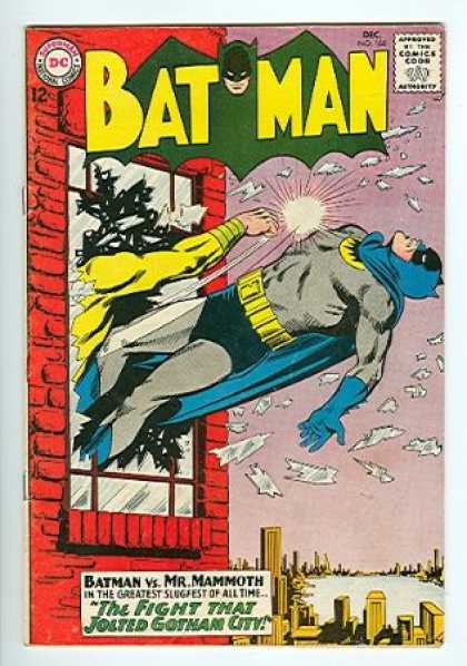 Batman 168 - Batman Punch - Batman Vs Mr Mammoth - The Fight That Jolted Gotham City - Broken Window - Mr Mammoth - Carmine Infantino