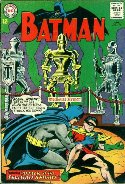 Batman 172 - June No 172 - Robin - Medieval Armor - Gold Armor - National Comics - Carmine Infantino