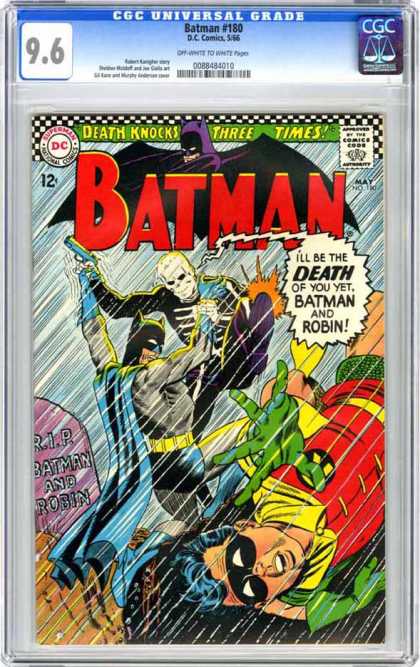 Batman 180 - Batman And Robin - Death Knocks 3 Times - Batman - Robin - Death Of Batman - Murphy Anderson