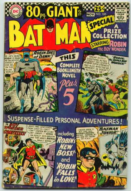Batman 185 - Robin Dies At Dawn - Giant - Boy Wonder - Booklength - Confesses