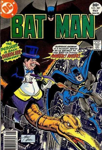 Batman 287 - The Return Of Panguin - Fall Of Batman - Who Killed Batman - Bats Vs Penguins - Deadly Battle - Mike Grell