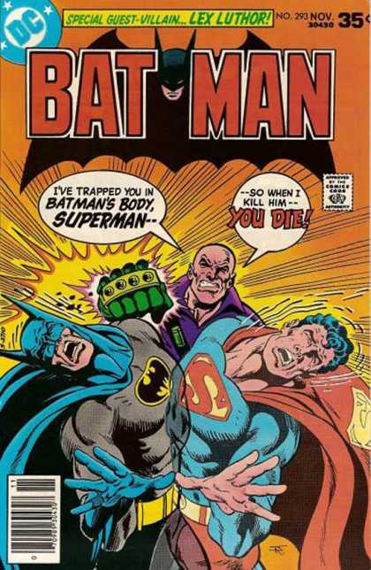 Batman 293 - Lex Luthor - Superman - Body - Villain - Trapped - Jim Aparo