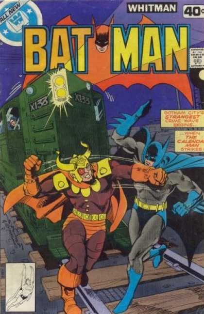 Batman 312 - Hand To Hand Combat - Superman Logo - Gotham City - Train - Approaching Train - Dick Giordano, Walter Simonson