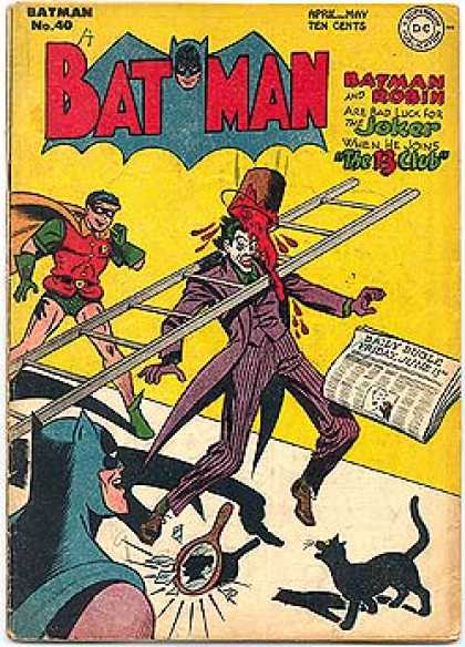 Batman 40 - Dc Comics - Ladder - Robin - Paint - Joker