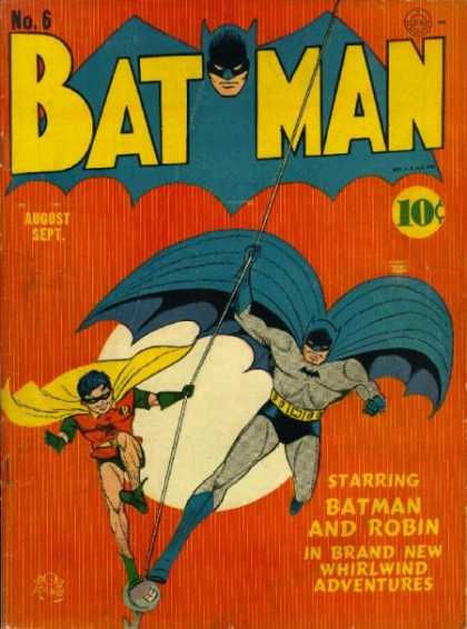 Batman 6 - Caped - No 6 - Dynamic Duo - Robin - Crimefighter - Bob Kane