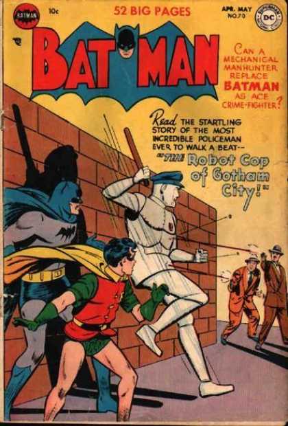 Batman 70 - Robot Cop - Gotham City - Policeman - Robin - Crime-fighter