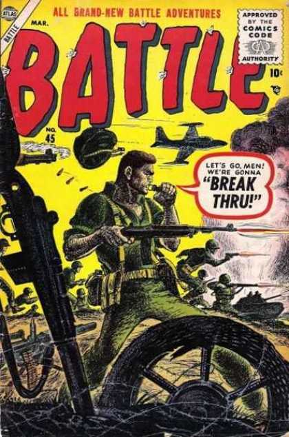 Battle 45 - Men - Break Thru - Rifle - Soldier - Airplane