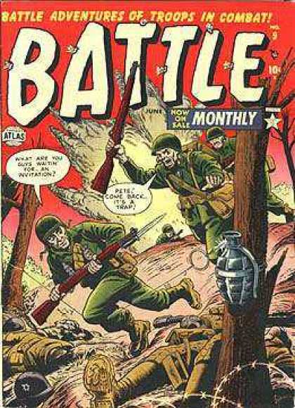 Battle 9 - Battle - Wwii - Atlas Comics - Tripwire - Grenade
