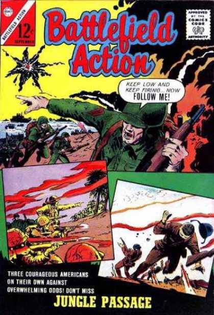 Battlefield Action 49 - War Comic - Beach Raid - Jungle - World War Ii - Military