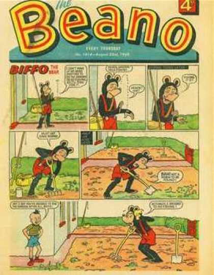 Beano 1414 - Bear - Biffo - Shovel - Boy - Ground