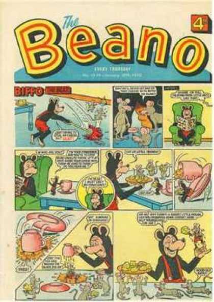Beano 1434 - Beano - Mouse - Bippo - Teacup - Eating Cheese